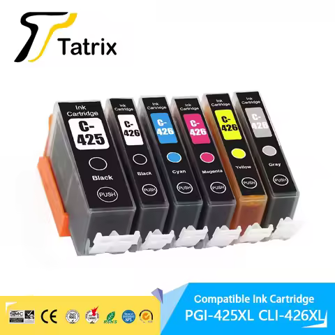 Tatrix PGI-425 CLI-426 PGI425 CLI426 compatible printer ink cartridges for Canon PIXMA MG6140/MG6240