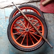 RODA GEROBAK 1SET RUJI BESI 8 BESAR - MINAMIA SHOP