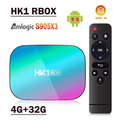 20PCS HK1 BOX Amlogic S905X3 4GB 32GB 100M BT 2.4G+5.8G Dual Wifi 4K Smart Android 9.0 TV Box Media 