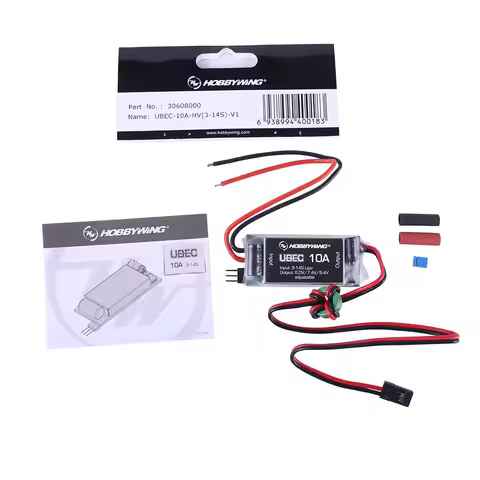 Hobbywing 10A UBEC Voltage Regulator Module for RC 6V/7.4V/8.4V HV Output Compatible with 3S-14S Lip