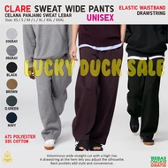 UNIQLO Clare Sweat Wide Pants Unisex Sporty Elastic Waist Wide Jogger Pants