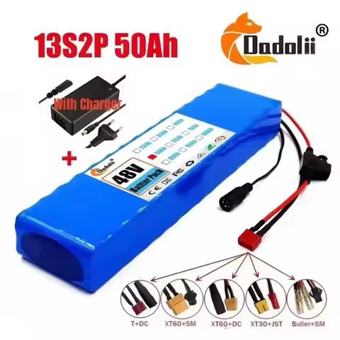 48V High-performance 13S2P 18650 Lithium ion Battery Pack 50Ah power endurance For 54.6v power vehic