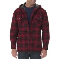 DICKIE S Men’s Plaid Hooded  Jacket แจ็คเก็ต เสื้อฮู้ดตารางสีเทาดำ แบรนด์เนม✨DICKIE S แท้💯% (JK384)