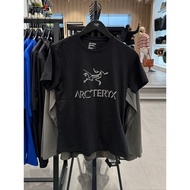 Arc teryx Women's Cotton Crewneck Short-Sleeve T-Shirt with Logo Print 21321