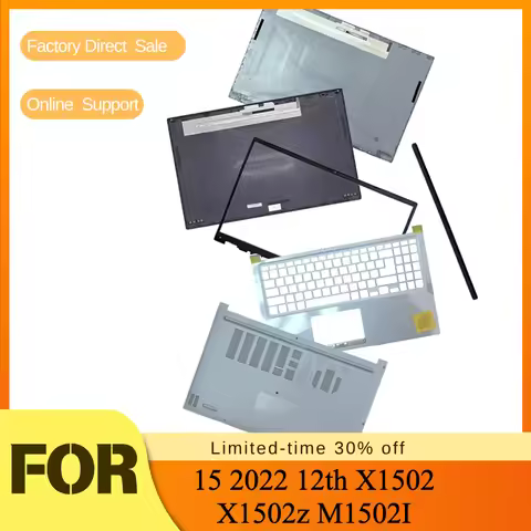 screen back case LCD top hinge cover frame bezel palm rest upper lower bottom shell For ASUS 15 2022