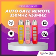Clone and Copy Type Remote Control 4 Button AutoGate Garage Door Remote Control 330MHz 433MHz Wireless Auto Gate Remote