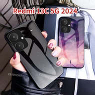 Redmi 13C 5G 2024 Tempered Glass Phone Case For Redmi 13C Redmi13C 13 C C13 4G 5G 2024 Slim Back Cov