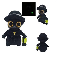 Plague Doctor Plush Toy Plague Crow Halloween Lantern Luminous Doll Photosucking Ragdoll