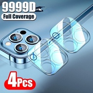 4PCS 3D Full Cover Camera Lens Protector for IPhone 11 12 13 14 15 Pro Max XR X XS Max 8 7 Plus SE 1