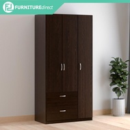 Furniture Direct EATON 3 Door 2 Drawer Wardrobe-Wenge