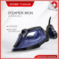 REDBUZZ Cordless Iron Steamer with Self Cleaning Descale Ceramic Soleplate Swiss Thomas