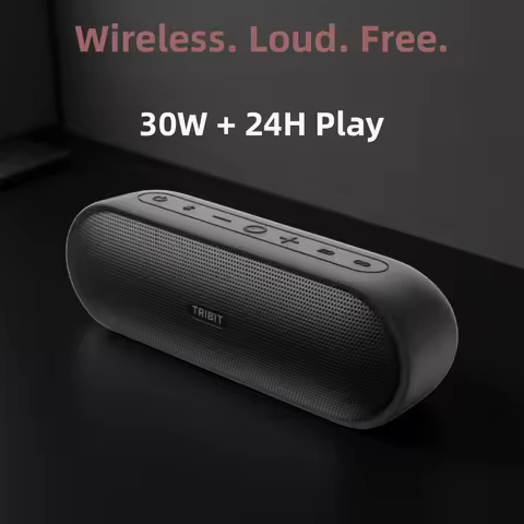 TRIBIT XSound Plus 2 Portable Bluetooth Speaker, 30W Power, IPX7 Waterproof Wireless Speaker 24-hrs 