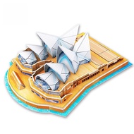 Famous Building Three-Dimensional Puzzle Sailing Hotel Gemini Tower Empire State Building Assembly M