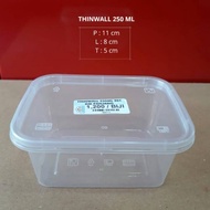 Promo Thinwall 250 Ml Rec/Panjang Dm 10Pcs Terlaris