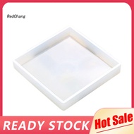 RC~ Transparent Coasters Ashtray Cement Candle Tray Flower Pot Base Silicone Mold