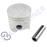 SALE 6E7-11631-00 Piston Kit Std With Piston Ring For Yamaha 2T Outboard Parts 9.9 15HP 682 684 63V 