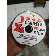 PE Jig Camo X8 Multicolor Line FishingOmah Shop