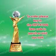 CRT141006 - Crystal Trophy - Crystal Resin Award