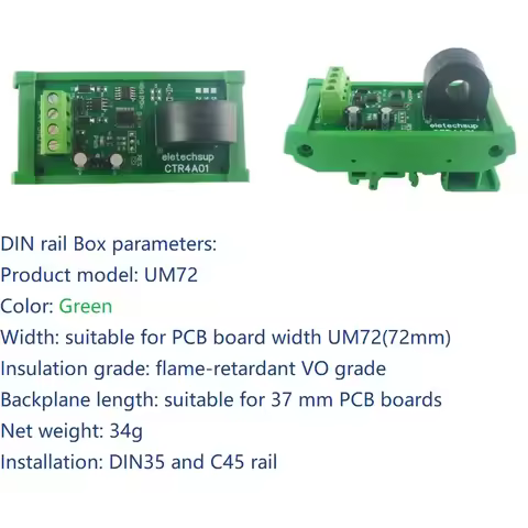 220V 50HZ/60HZ Ammeter 5A/10A/20A 110 220V 50HZ/60HZ RS485 Current Collector Ammeter MODBUS PLC Curr