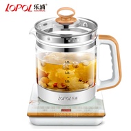 ntgjyuju72Dis0cussion Lepu 1.8L health thickened glass fully automatic multi-function electric boiled scented tea kettle maker decoction