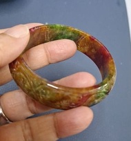 真色 古玉 古典玉 A玉 玉鈪 手鈪 玉鐲 手鐲 三色 如意 玉器