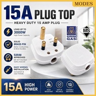 <SIRIM> PEAK 15A PLUG TOP SOCKET HEAVY DUTY 15AMPS PLUG TOP 3PIN SOCKET APPLIANCES LIKE AIR CONDITIO