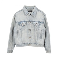 [Used] BALENCIAGA denim jacket with back logo, other jackets, women's, Used A