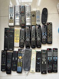 二手原裝電視遙控SONY索尼SAMSUNG三星LG康佳樂聲東芝聲寶創維日立其他牌子等遙控(第一幅圖為所有搖控)(膠箱第七批 ) 《注：圖1  全走250元》