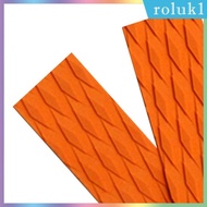 [Roluk] 2Pcs EVA Non Slip Skimboard Traction Pad Bar grip Surfboard Surfing - Orange, 35x10cm