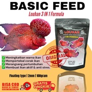 COD pelet ikan louhan alikacu 100gr | pelet ikan lohan jenong | pakan ikan predator | makanan ikan