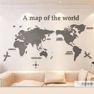 3D Acrylic World Map Earth Map Crystal Nordic Style Bedroom Living Room Sofa Background Wall Sticker