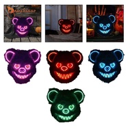 [Gamchiano] Halloween Scary Bear Mask Costume Furry Bear Mask for Halloween Party Easter