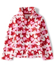 Girls' and Toddler Long Sleeve Sweaters, Lots of Hearts, 6