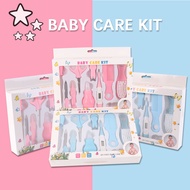 10 pcs Baby Care Kit Tweezer Thermometer Comb Newborn Nail Grooming Hygiene Set