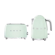 Smeg Breakfast Set Kettle KLF03PGUK + Toaster TSF01PGUK (Pastel Green)