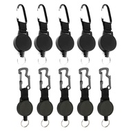 Retractable Keychain with Steel Wire DesignMultitool Carabiner Badge HolderKeychain Clip Id Holder