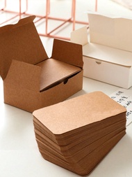 100 Cowhide Blank Postcards Graffiti CardsBlank Cards Can Be Used DIY Sticky Notes Memorize Word Mes