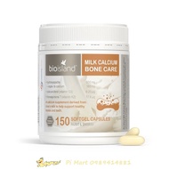Canxi Sữa BioIsland Milk Calcium Bone Care 150 Viên nang mềm
