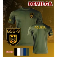 GSG9 T-Shirt Special Operation German Polizel Premium Grade Microfiber Fabric Suitable For Exercise.