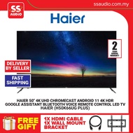 【 DELIVERY BY SELLER 】Haier UHD 4K Android TV With Chromecast Google Play 50'' Inch - H50K66UG PLUS / 电视