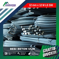 Besi Beton Ulir 12 mm Panjang 12 Meter Merek LS SNI Plain Bar