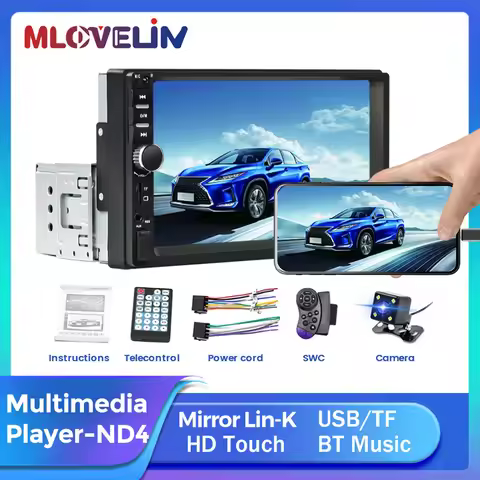 1 din Universal Car Multimedia MP5 Player 7018B Car Stereo Radio 7 Inch Touch Screen for Suzuki Toyo