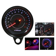 ES-Motorcycle 12V Tachometer Meter LED Backlight 13K RPM Shift Modify Meter Motor