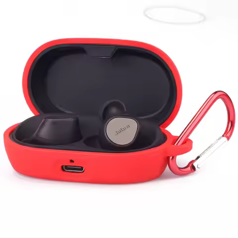 Shockproof Dustproof Protective Case for Jabra Elite 7 Pro / Active, Silicone Carrying Holder Cover,