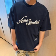 1:1！Original Standard Real Shot SS26 Spring Summer New Style Acne Studio Chest Embroidered Mesh Fabr