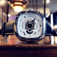 2024 นาฬิกาแฟชั่นผู้ชายใหม่ Libyan Time S152 กลไกอัตโนมัติสายหนัง Square Dial กรณีโลหะผสม