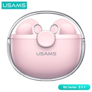 USAMS BU12 TWS Transparent Unique Macaron Earphone Bluetooth 5.1