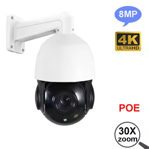 4K 8MP 6MP 5MP 4MP 3MP 2MP outdoor Onvif-compatible H265 POE IP PTZ camera speed dome 30x zoom ptz i