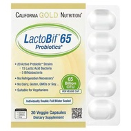 💖200+好評 即日發貨‼️California Gold Nutrition, 益生菌，650 億 CFU，30 粒素食膠囊  LactoBif® 65 Probiotics, 30 Veggie 
