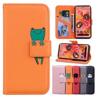 Anti-fall Wallet Case For Google Pixel 6 6 Pro 6A Cute Cartoon Animals Leather Card Slots Flip Cover for Google Pixel 3A 4A 5A